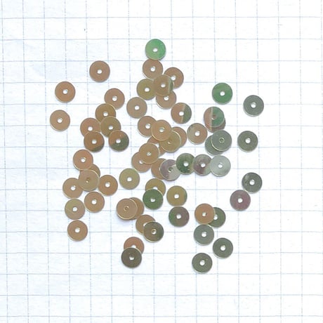 スパンコール ラウンド 5mm（FSCA293 メタリックオーロラグリーン）【0.3g】