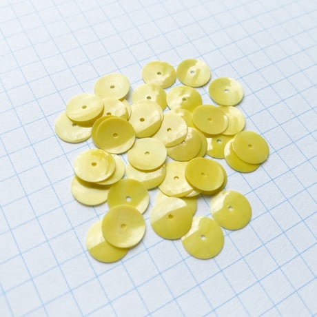 スパンコール 　8mm（LI 11　レトロイエロー）【0.5g】