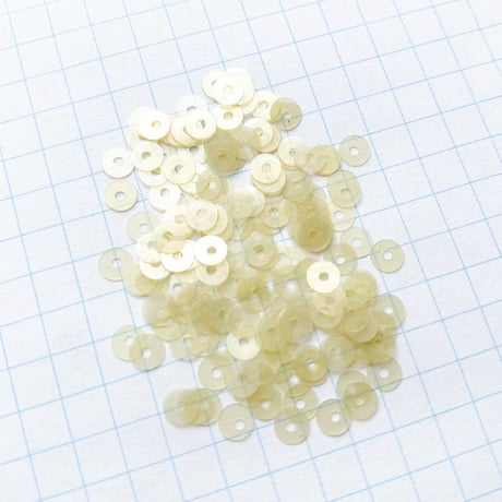 スパンコール ゼラチン製　4mm（coha295 イエロー）【0.5g】