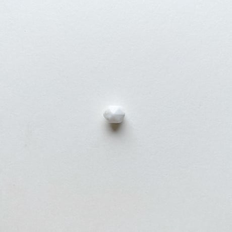 ファセットカットビーズ L (FEG1393 ≒Φ7mm ホワイト) 【3個セット】