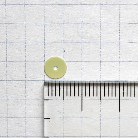 スパンコール ラウンド 6mm（FSCA309 オーロラクリームグリーン）【0.5g】