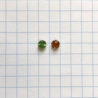 ヴィンテージラインストーン　Φ4mm（ペリドット・トパーズ）【各色２個セット】