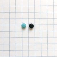 ヴィンテージラインストーン　Φ4mm（ターコイズ・ジェット）【各色２個セット】