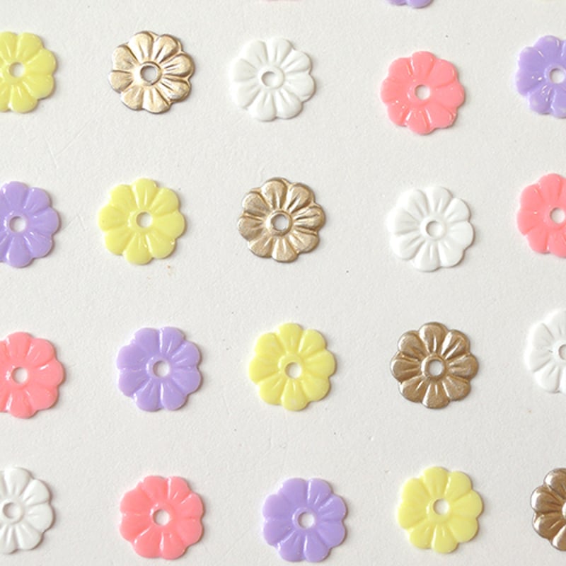 スパンコール フラワー5mm（FFS273 ミックス）【25枚セット】 | idola