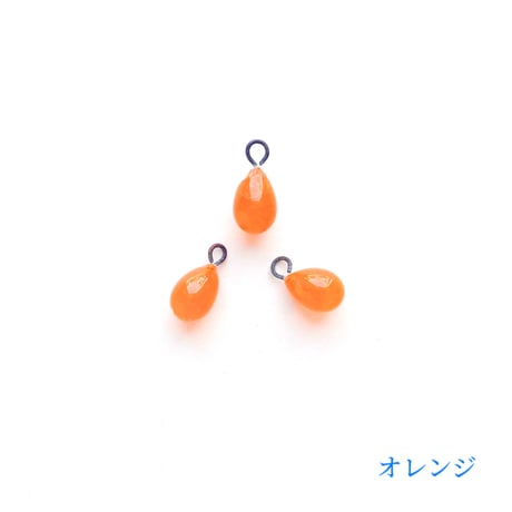 カン付きドロップビーズ（FJ089　オパールカラー）