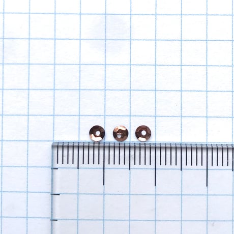 スパンコール 亀甲　3mm（coha515 ブロンズ）【0.4g】