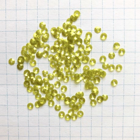 スパンコール 亀甲 3mm（FFS284 ラスターライムグリーン）【0.3g】