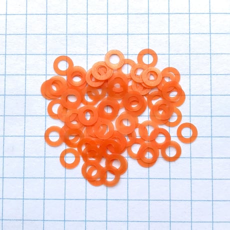 スパンコール リング　5mm（FSCA258 オレンジ）【0.3g】