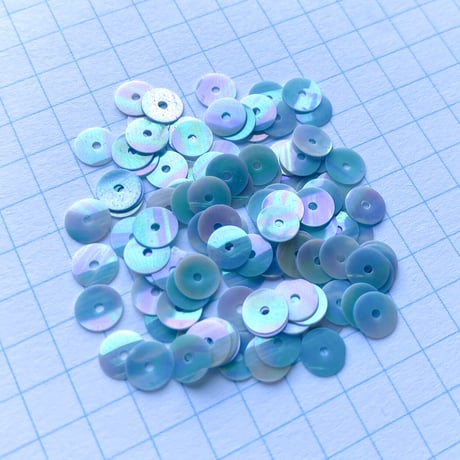 スパンコール 　5mm（LI 29　オーロラブルー）【0.5g】