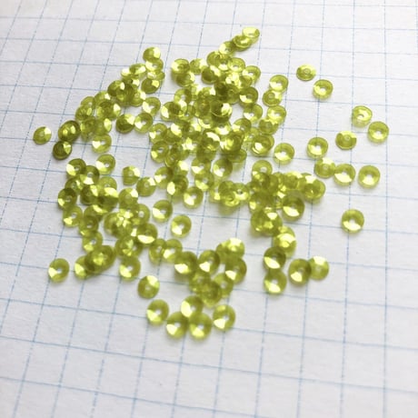 スパンコール 亀甲 3mm（FFS284 ラスターライムグリーン）【0.3g】