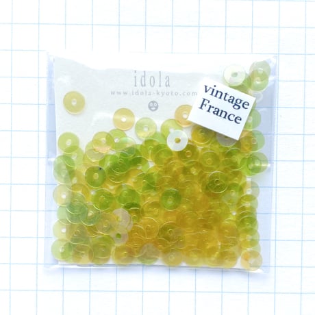 スパンコール 　4mm（coha209　クリアオリーブ）【0.5g】