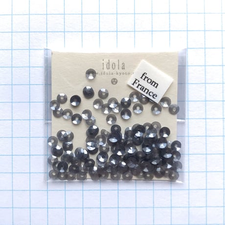 スパンコール　ラウンド（FFS286 グレー 3mm/0.3g）