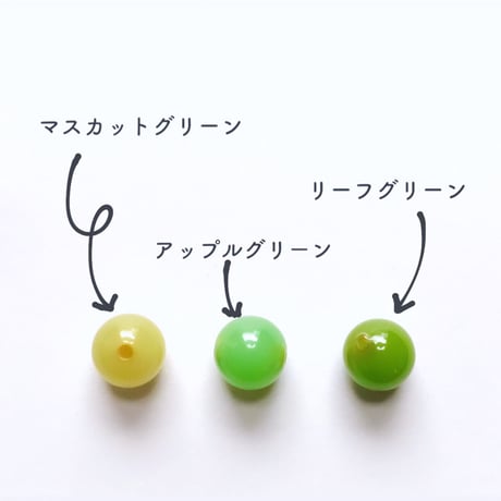 ラウンドビーズ(FJV429  アップルグリーン)