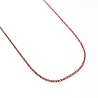 カラーアズキチェーンネックレス（レッド）【70cm】