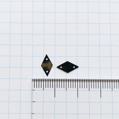 スパンコール・ダイヤ型　10mm×5mm（FSC308 ブラック）【0.4g】