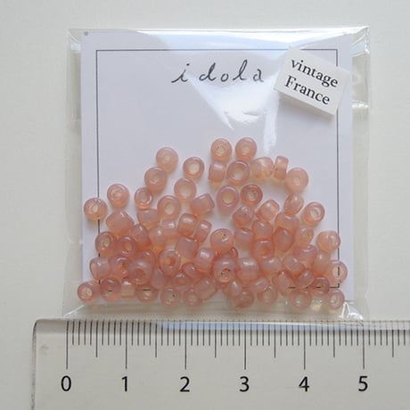 シードビーズ　（JFF224　ピンク　size外径:約3.8mm)    【4g】