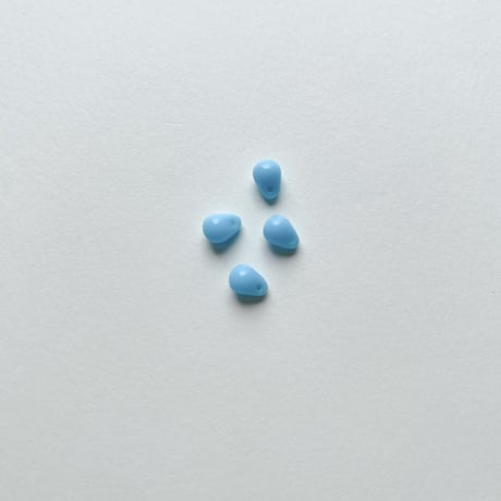 ドロップビーズ SS (FEG521 Φ4mm×6ｍｍ ライトブルー)【4個セット】