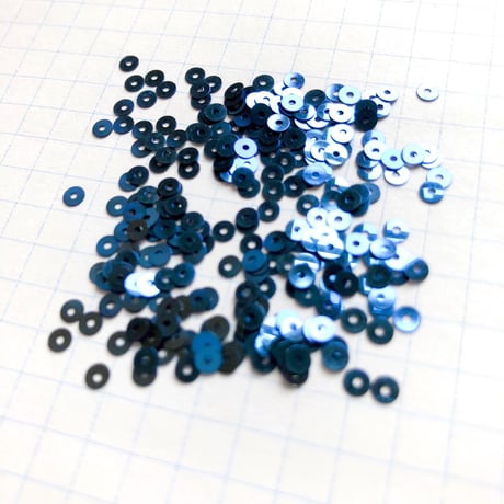 スパンコール ラウンド 3mm（FSCA166  メタリックネイビーブルー）【0.5g】