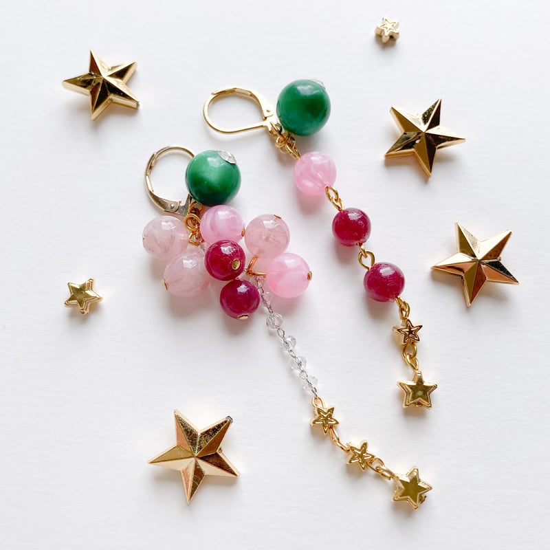 星ビーズ（FJ1034 ゴールド） 【4個セット】 | idola