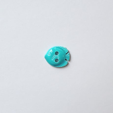 フィッシュボタン (JB736434 12mm ターコイズ)