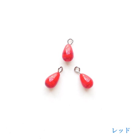 カン付きドロップビーズ（FJ089　ウォームカラー）