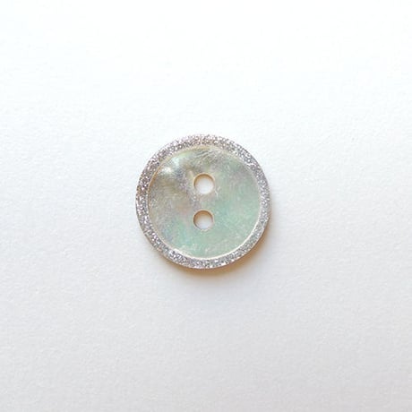 ラメ縁取り シェルボタン (JB109463 14mm)