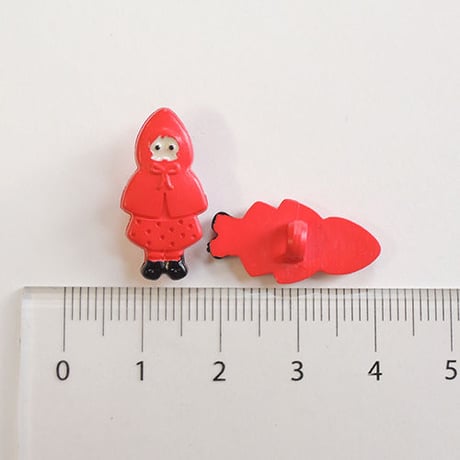 赤ずきんちゃんボタン (JB767231 22mm)