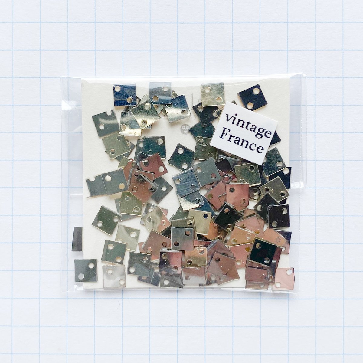 スパンコール ゼラチン製 4mm×4mm（coha145 メタルカラー）【0.5g