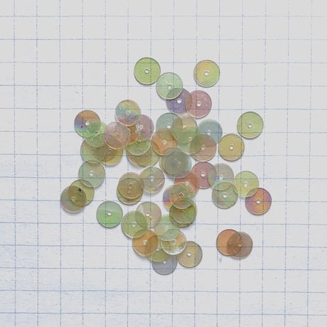 スパンコール ラウンド　6mm（coha021　オパールグレーベージュ）【0.5g】
