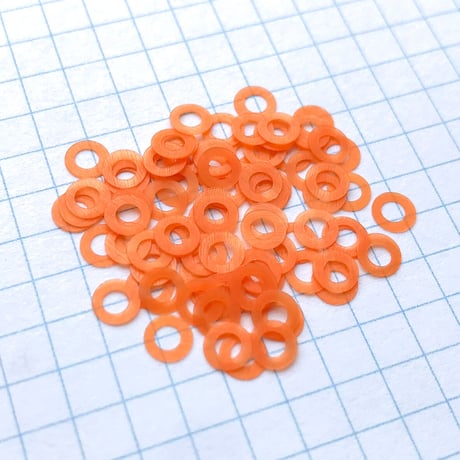 スパンコール リング　5mm（FSCA258 オレンジ）【0.3g】