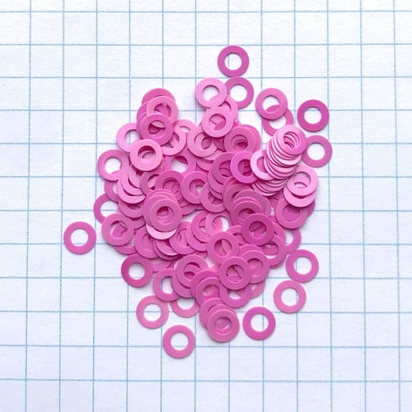 スパンコール リング　5mm（FSCA357 ピンク）【0.5g】
