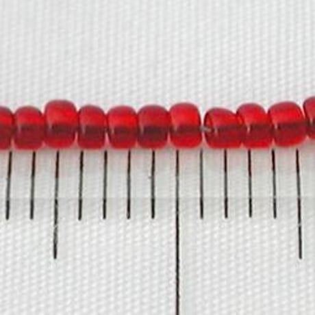 シードビーズ　（JFF039　レッド　size外径:約2.0mm　丸小)    【4g】