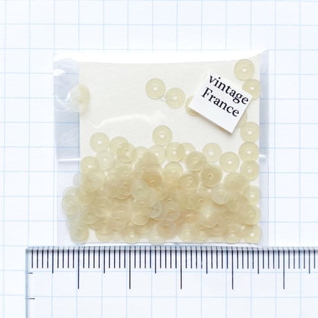 スパンコール ゼラチン製　4mm（coha300 ホワイト）【0.5g】