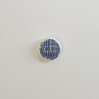チェック柄ボタン 12mm (JB75604 ホワイト)