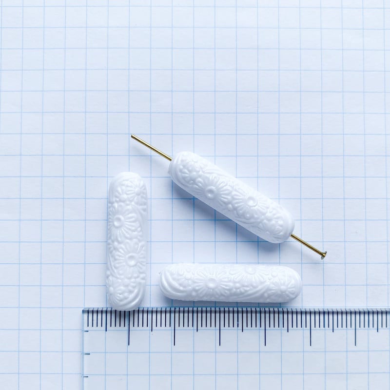 ジャパンヴィンテージ・ビーズパック（JVB415 ホワイト）【 12個