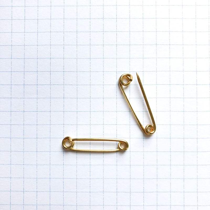 Vintage France ブローチピン（No.53 ゴールド) | idola