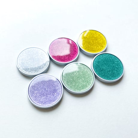 銀縁ラウンドカボション(JB767030 Φ18mm クリアカラー）【２個セット】