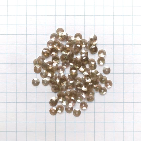 スパンコール 亀甲 4mm (FFS296グレーベージュ)【0.4g】