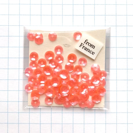 スパンコール 亀甲 4mm (FFS300ネオンピンク)【0.4g】