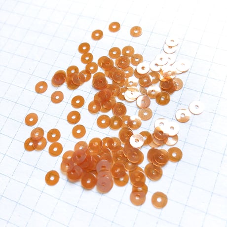 スパンコール ラウンド 4mm（FSCA330 ラスターオレンジブラウン）【0.3g】