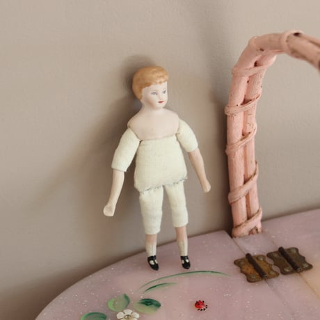 german miniature doll *T-bar shoes