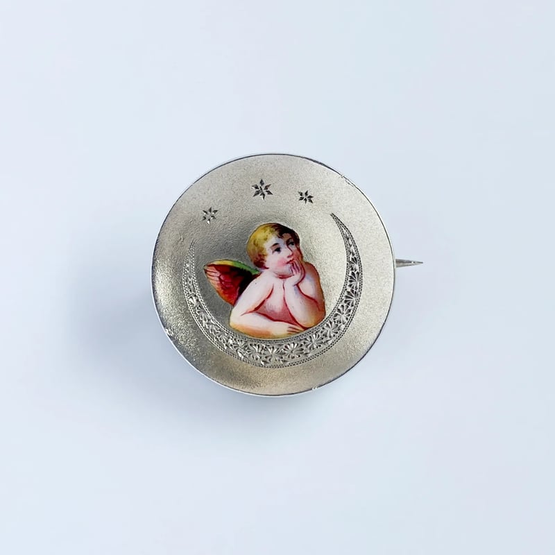 ☆ cherub brooch* enamel | tinycrown