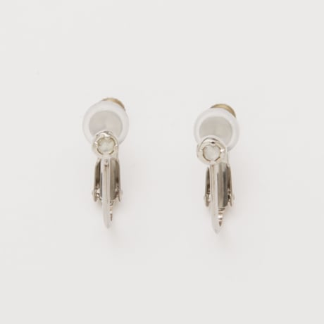 antique diamond earrings (pair) *Pt900