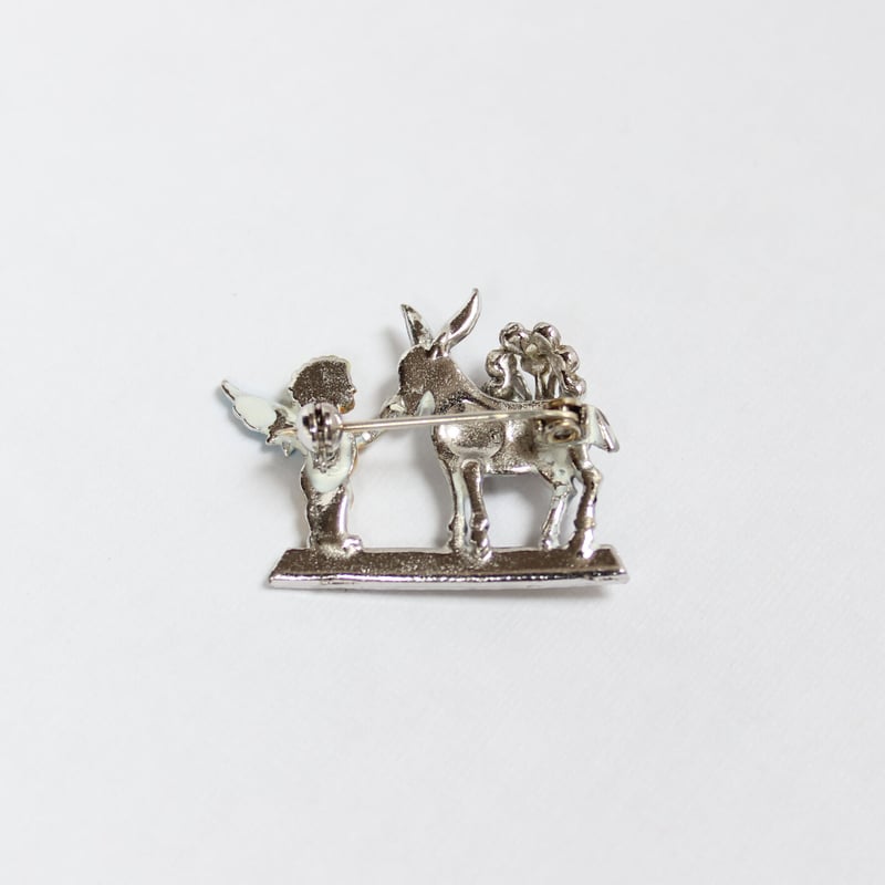 donkey and angel brooch *marcasite | tinycrown
