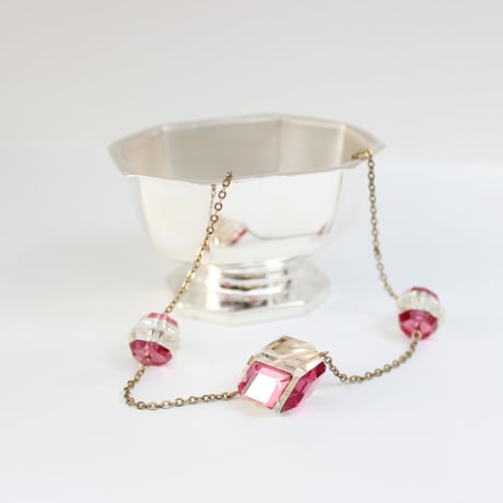 art deco necklace *rhombus