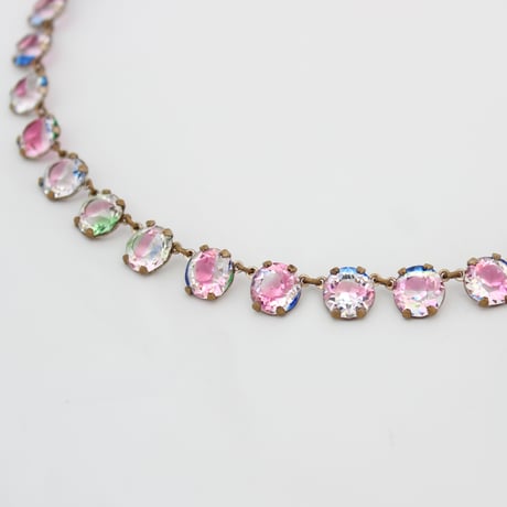 iris glass necklace
