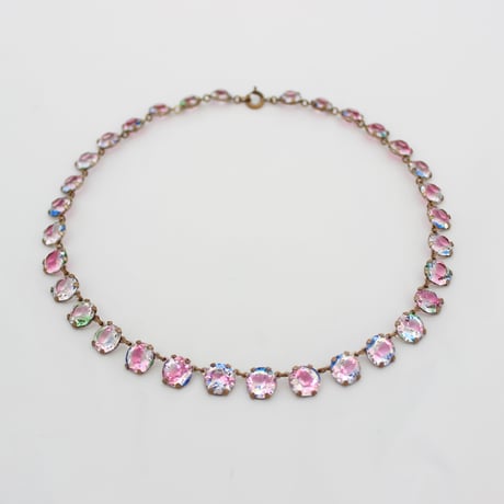 iris glass necklace