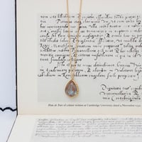 saphiret pendant *pear_a