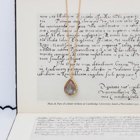 saphiret pendant *pear_a