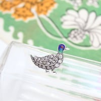 duck brooch *enamel & paste stones